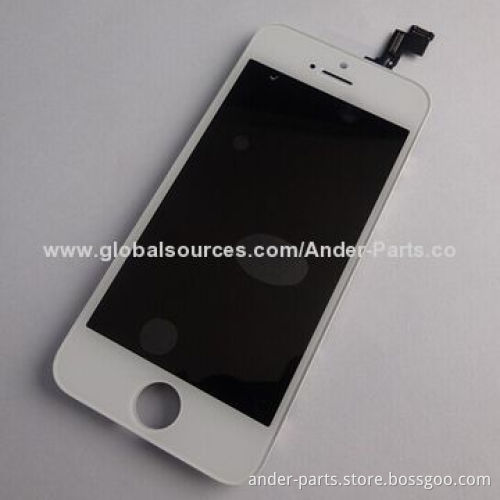 OEM LCD Screen Digitizer Assembly for iPhone 5S, Black/White, Wholesale, 100% Tested